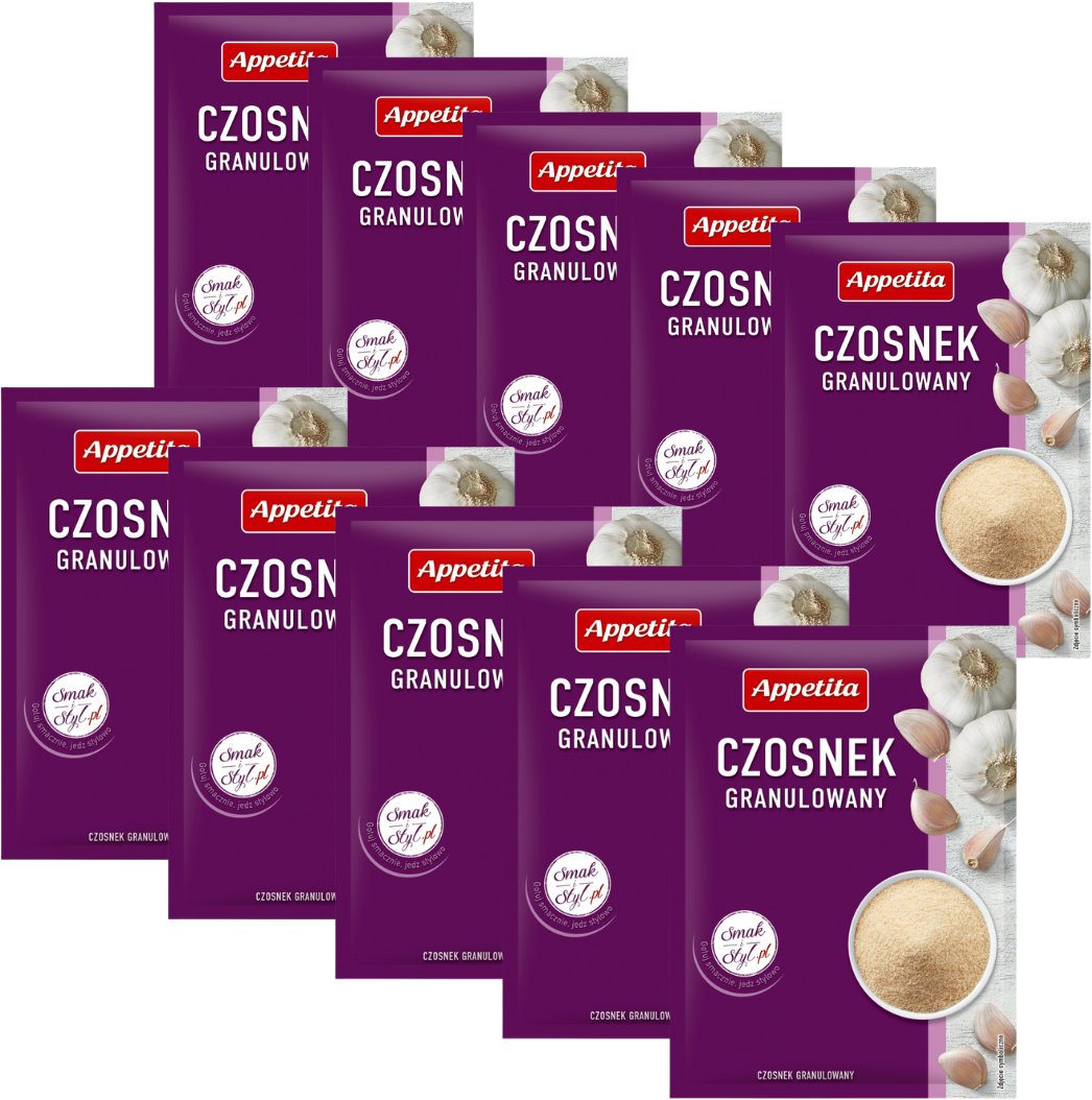 Appetita Czosnek granulowany 18 g x 10 sztuk