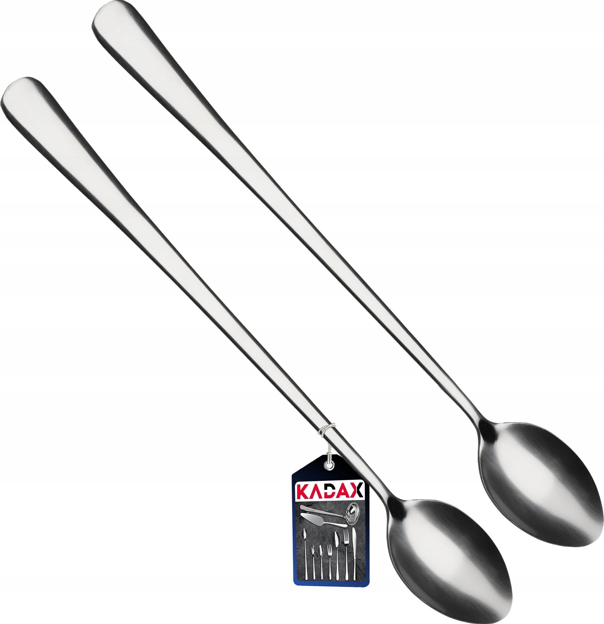 Kadax Łyżeczka Long Drink Do Kawy Latte Długa 2 szt