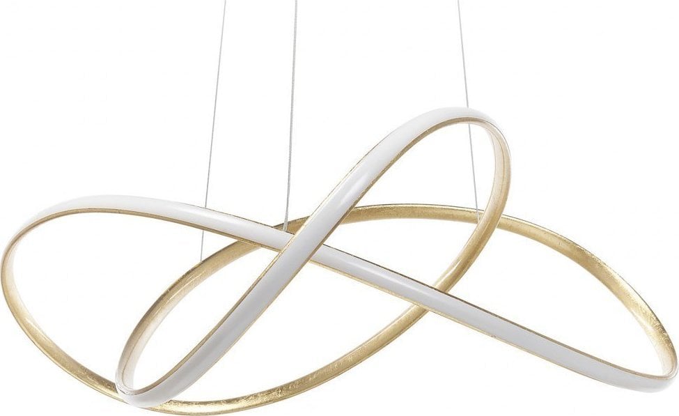 Lampa wisząca Beliani Lampa wisząca LED metalowa złota TUMEN!