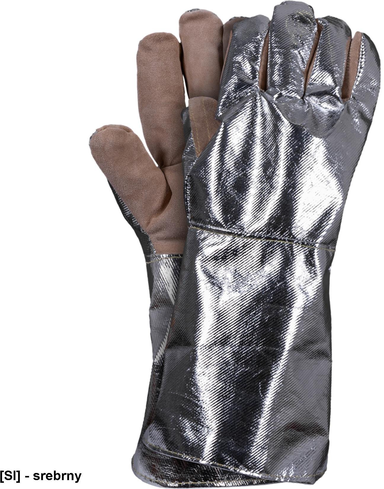 TLHR-RK5 - rękawice ochronne żaroodporne, pięciopalcowe dwie długości 43 lub 55 cm 11 (55 cm)