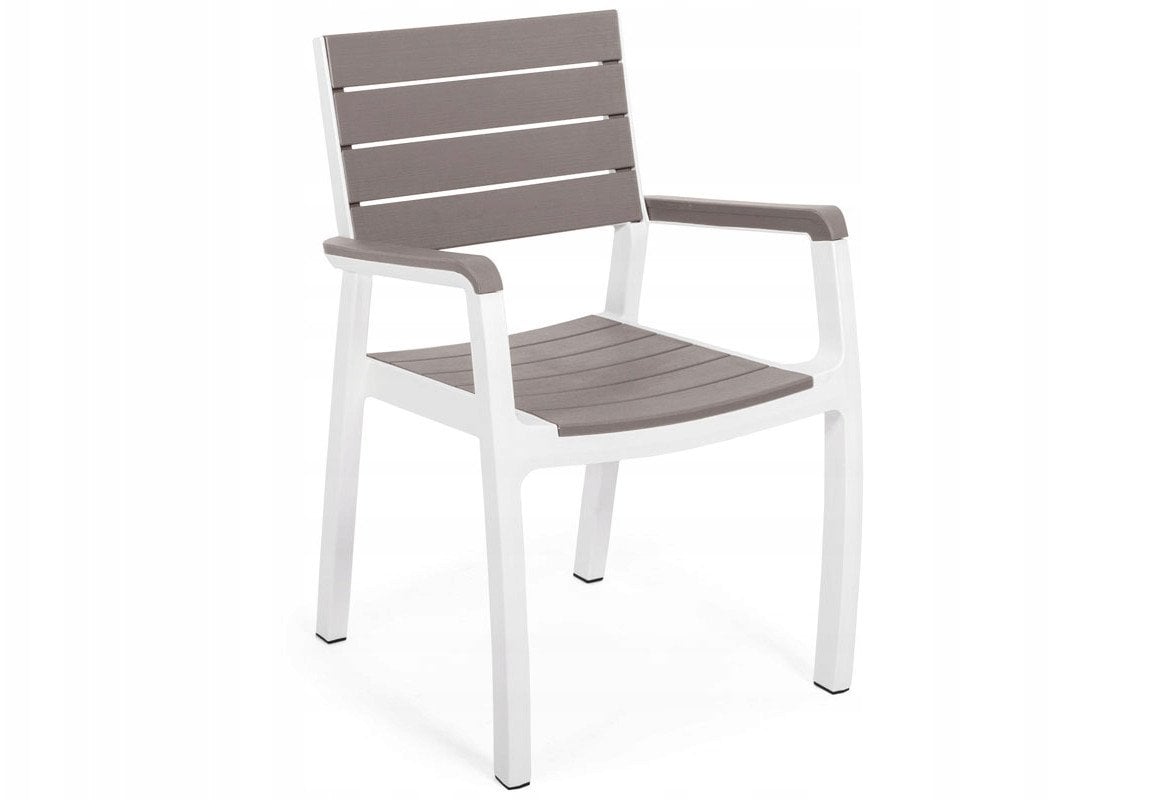 Darza kresls Harmony Armchair balts/besigi bruns 7290106926431