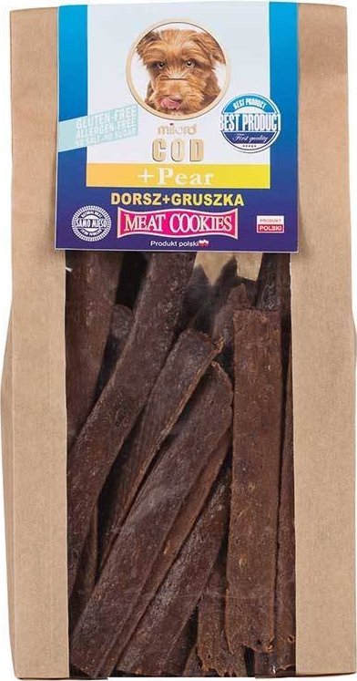 Naturalne ciastka Milord Meat Cookies dorsz i gruszka 80 g