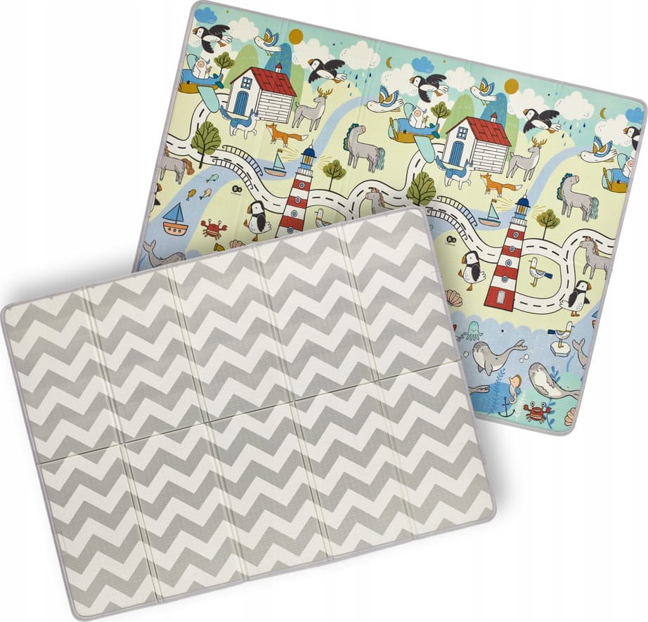 KinderKraft Matty 2 - duża miękka, dwustronna mata 180x150