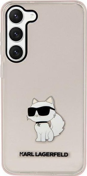 Karl Lagerfeld Etui Karl Lagerfeld KLHCS23SHNCHTCP Samsung Galaxy S23 różowy/pink hardcase Ikonik Choupette