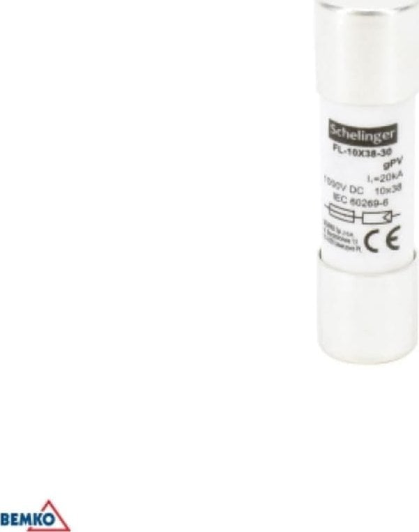 Bemko WKŁADKA TOPIKOWA CYLINDRYCZNA 10x38MM 1000V DC 16A