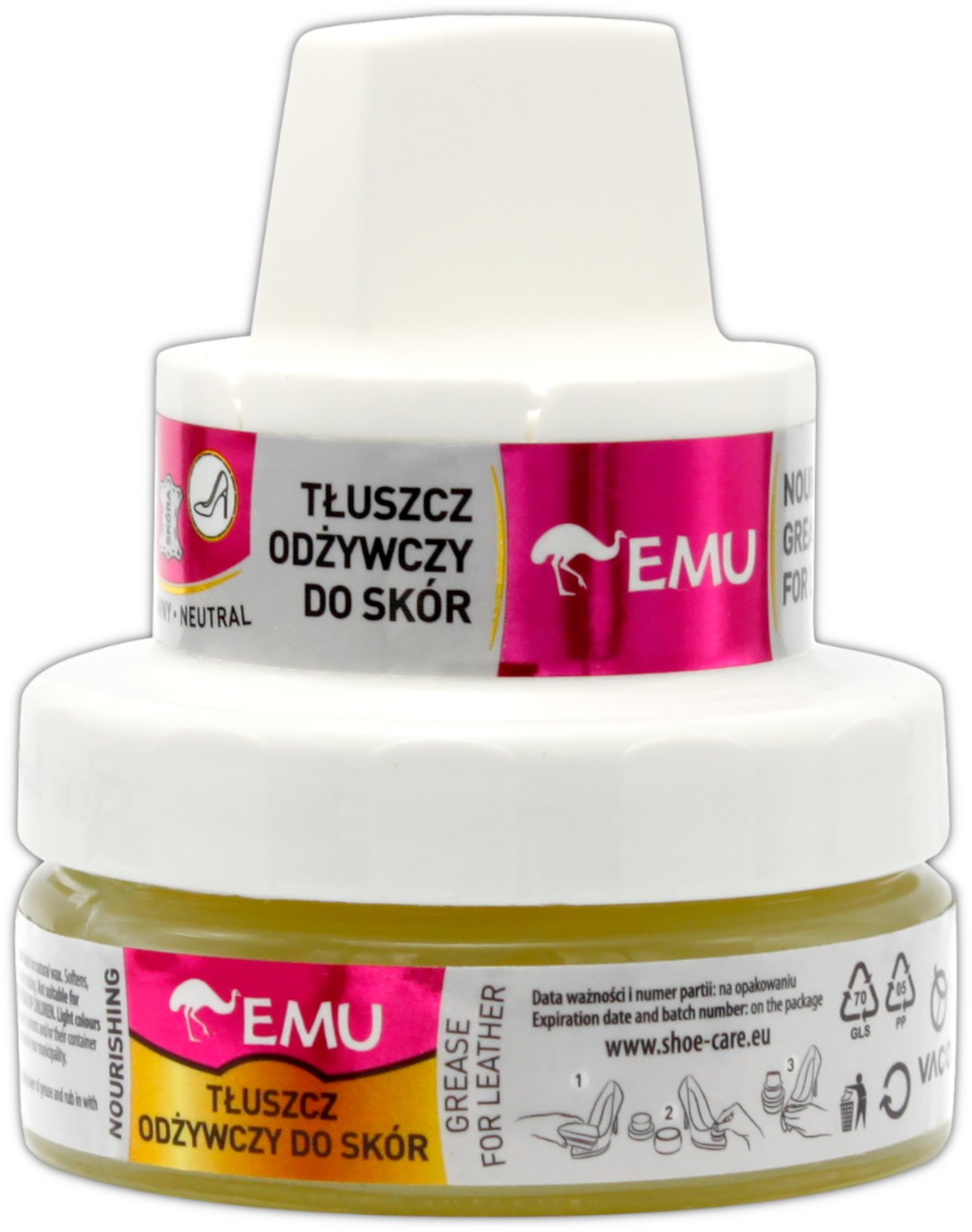 Tłuszcz odżywczy do skór Bezbarwny 50ml EMU