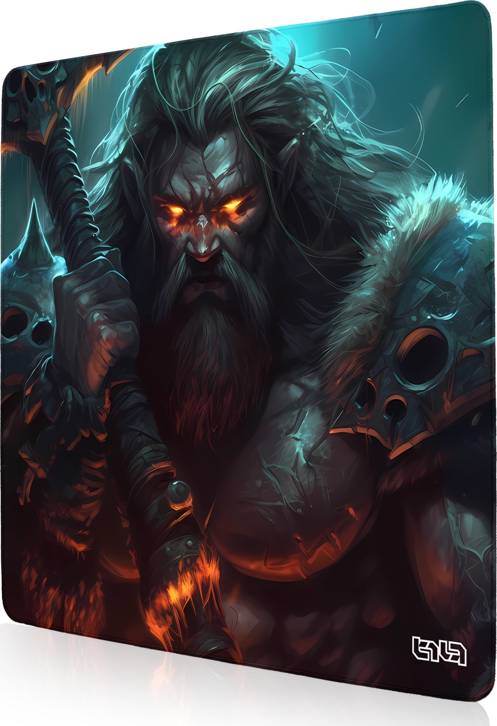 Podkładka Tilt PODKŁADKA POD MYSZKĘ XXL Wojownicza Furia 50x50 TILT Antypoślizgowa