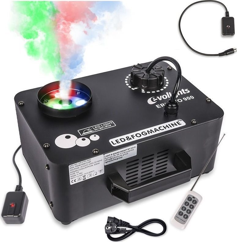 Evolights EVOLIGHTS ERUPTO 900 wytwornica dymu pionowego mgły LED pilot