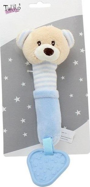 Tulilo Miś niebieski z dźwiękiem 17cm