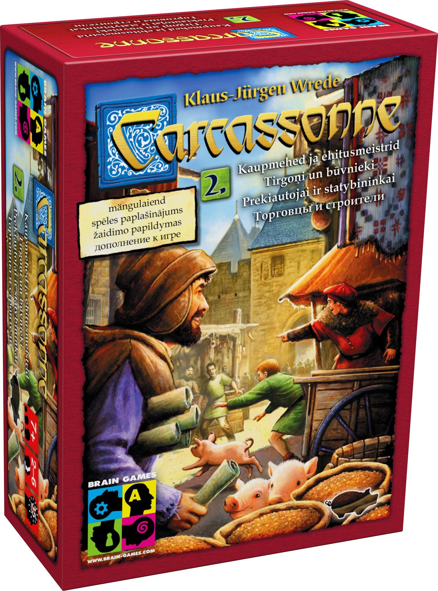 Brain Games Dodatek do gry Carcassonne Exp 1: Traders & Builders (edycja litewska)
