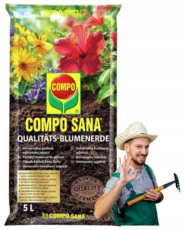 Podłoże uniwersalne do roślin 5l - mieszanka torfu perlitu i dolomitu