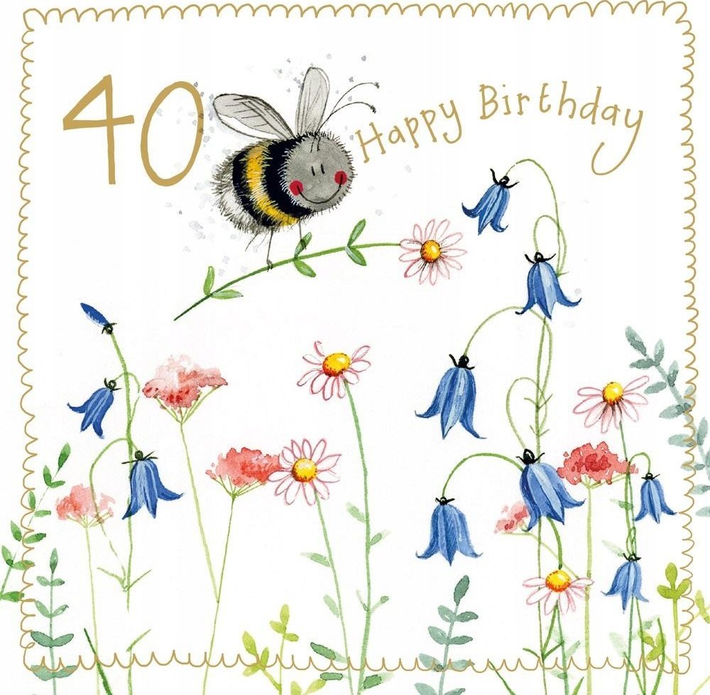 Teka Karnet Urodziny 40 S544 Pszczółka