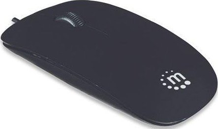 Mysz Manhattan USB 1000dpi SuperSlim Czarna (177658)