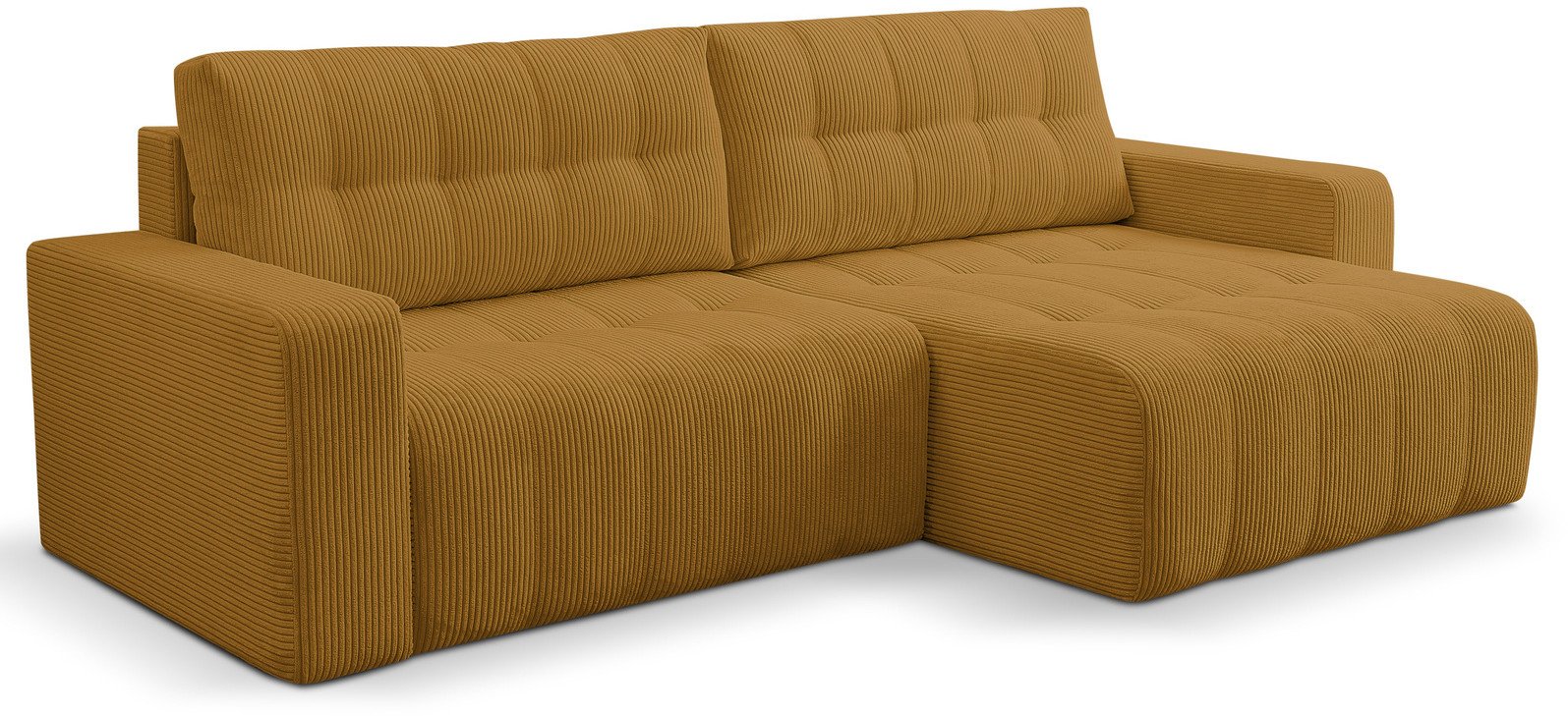 Narożnik Palermo w tkaninie POSO z funkcją spania i pojemnikiem na pościel