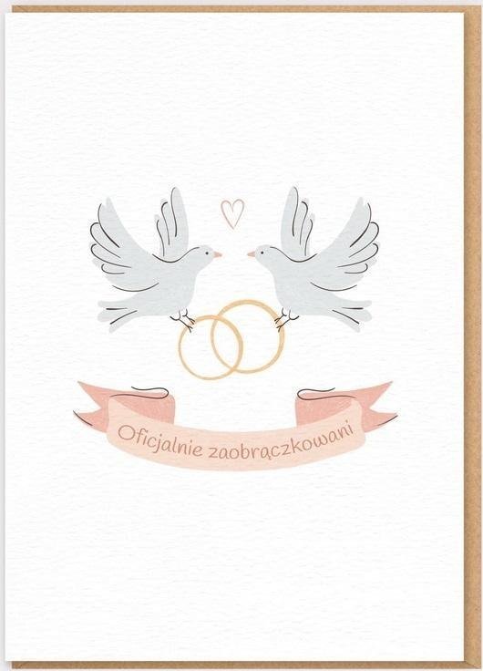 Nadwyraz.com Karnet Ślub - Oficjalnie zaobrączkowani