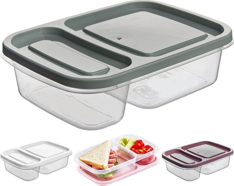 Orion Pojemnik DZIELONY do żywności, 2-częściowy, lunchbox, 0,75L