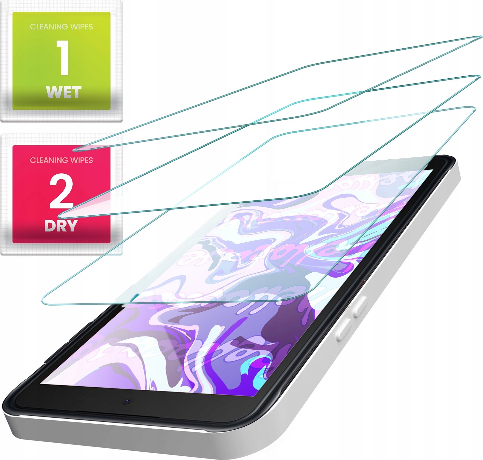 Hello Case 3-PAK Szkło Hartowane do Samsung Galaxy Xcover 5 (szybka 9H, płaskie 2.5D)