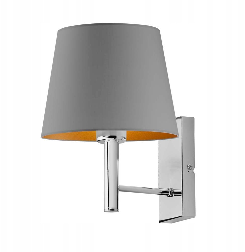 Kinkiet glamour do sypialni z abażurem IZMIR GOLD