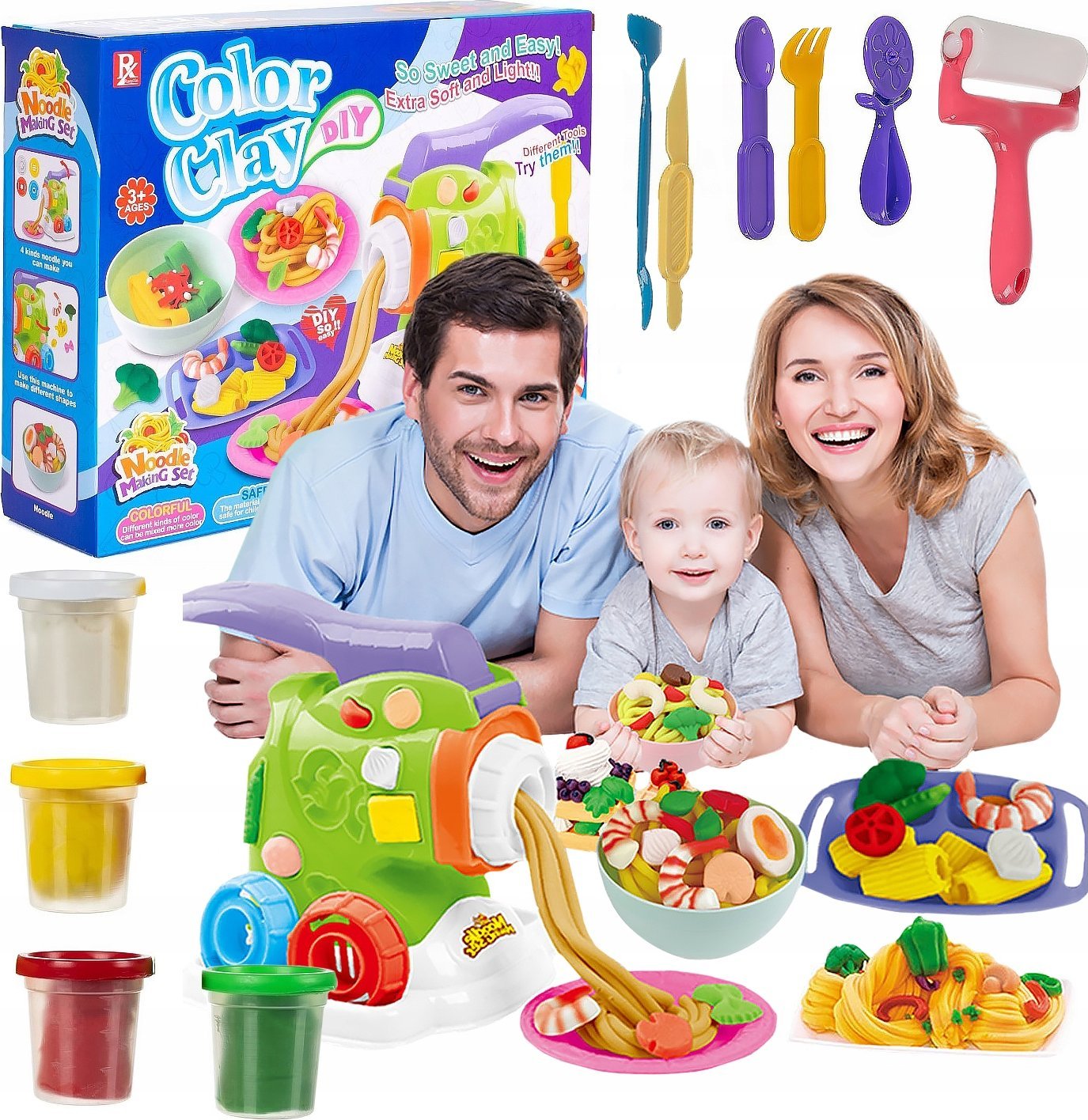 Ciastolina Masa Plastyczna Zestaw Kreatywny Ciasto