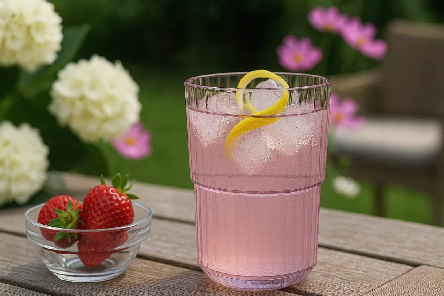 Szklanka nietłukąca 400 ml Linea różowa 10578