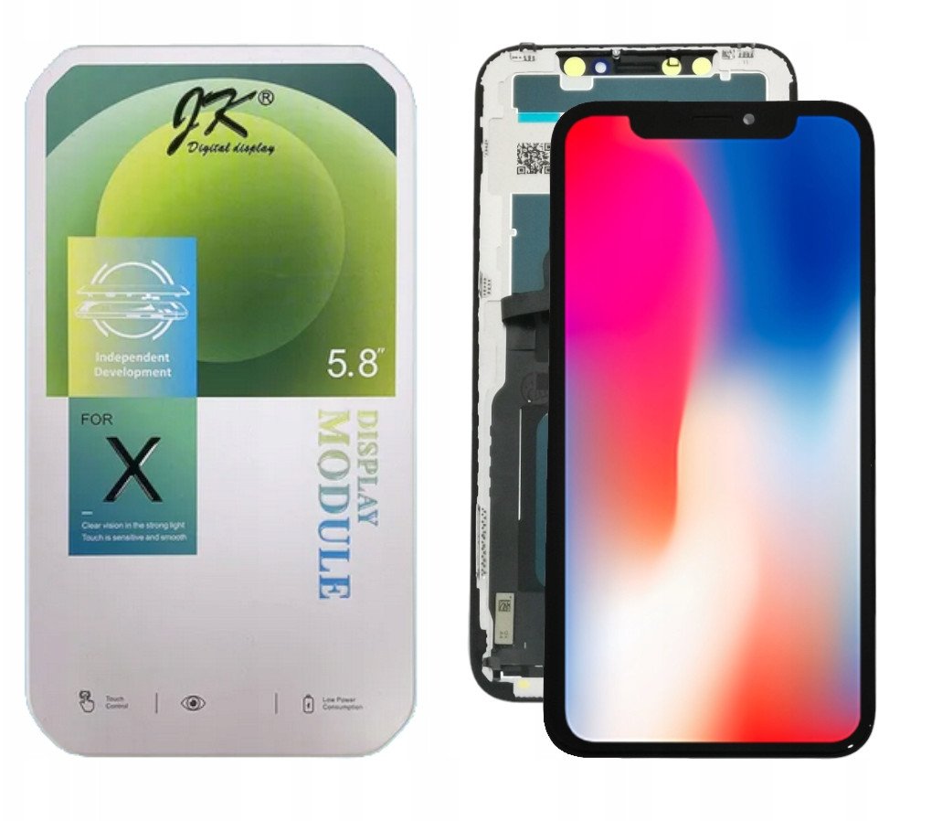 WYŚWIETLACZ EKRAN LCD DO APPLE IPHONE X JK INCELL WYMIENNY CHIP