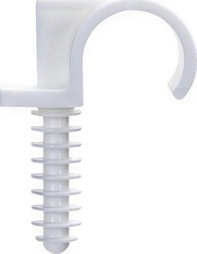 Aigostar Pojedynczy zacisk do rur z PVC ze śrubą rozporową, 20 mm Pojedynczy zacisk do rur z PVC ze śrubą rozporową, 20 mm