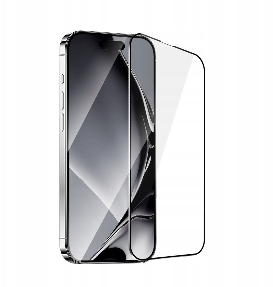 Szkło hartowane z metalową ramką do Samsung Galaxy A15 4G / A15 5G czarna ramka