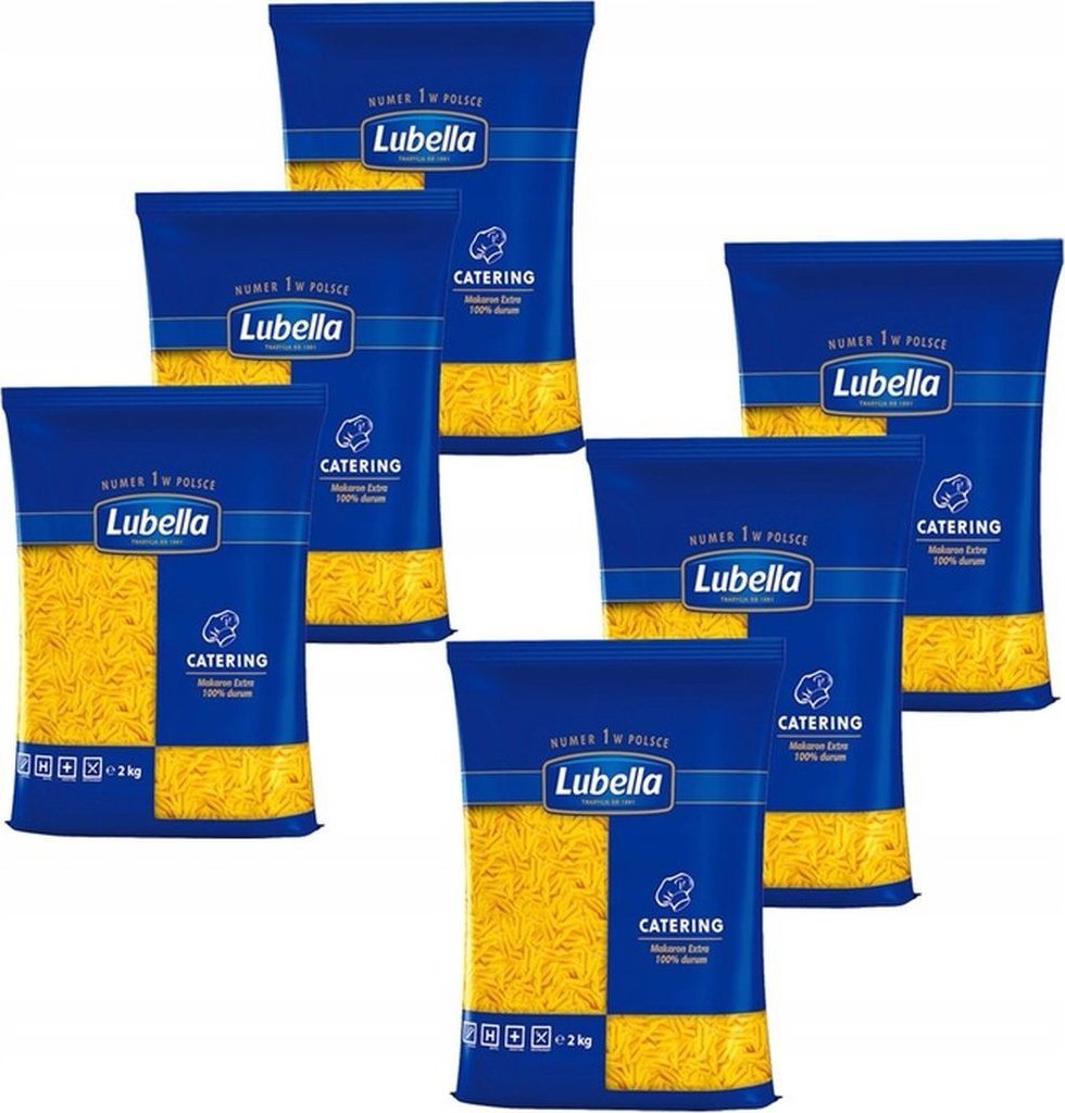 Lubella Lubella Catering Makaron pióra 2 kg x 6 sztuk