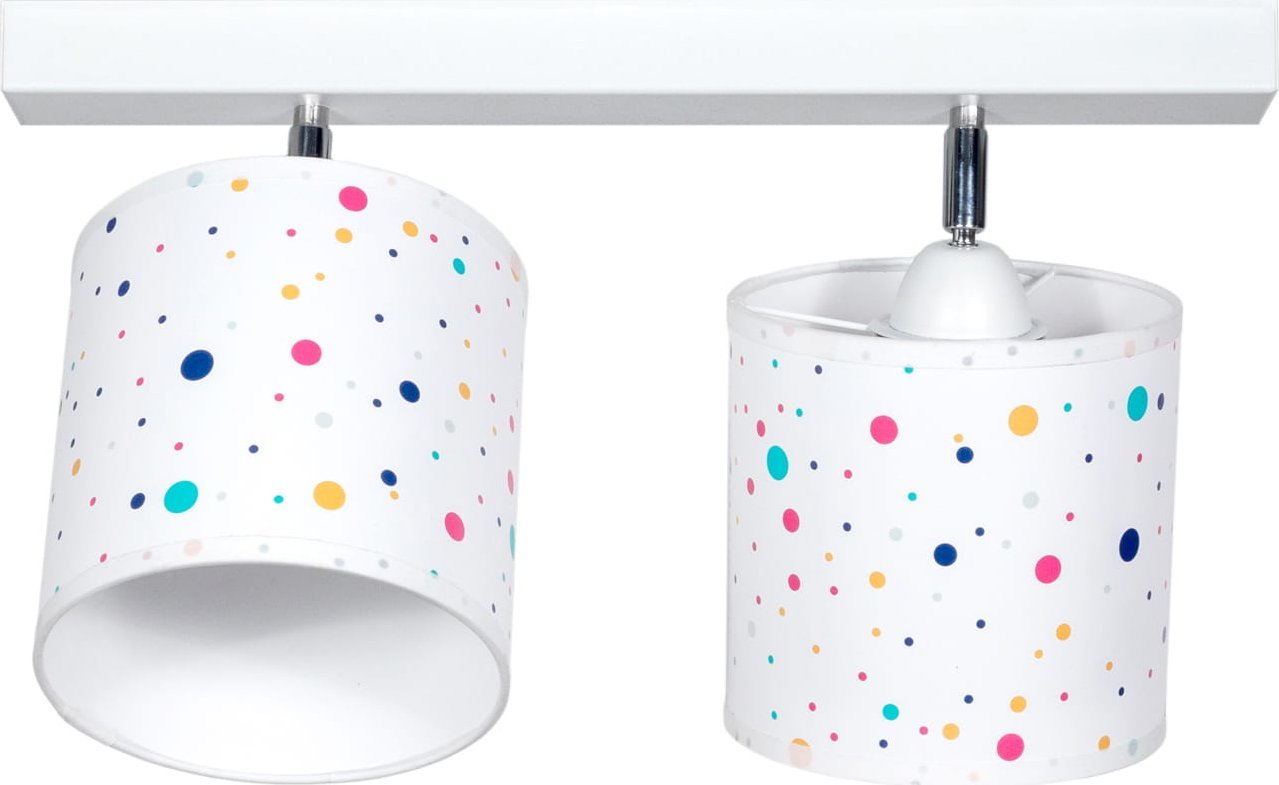 Solar Lampa dziecięca kolorowe groszki 2 płomienna