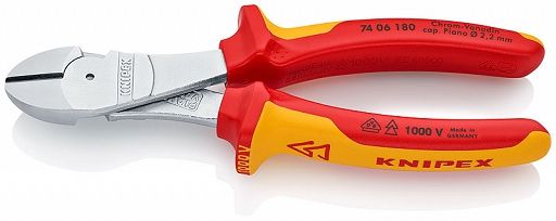 Knipex 74 06 180 high leverage diagonal cutter - 7406180
