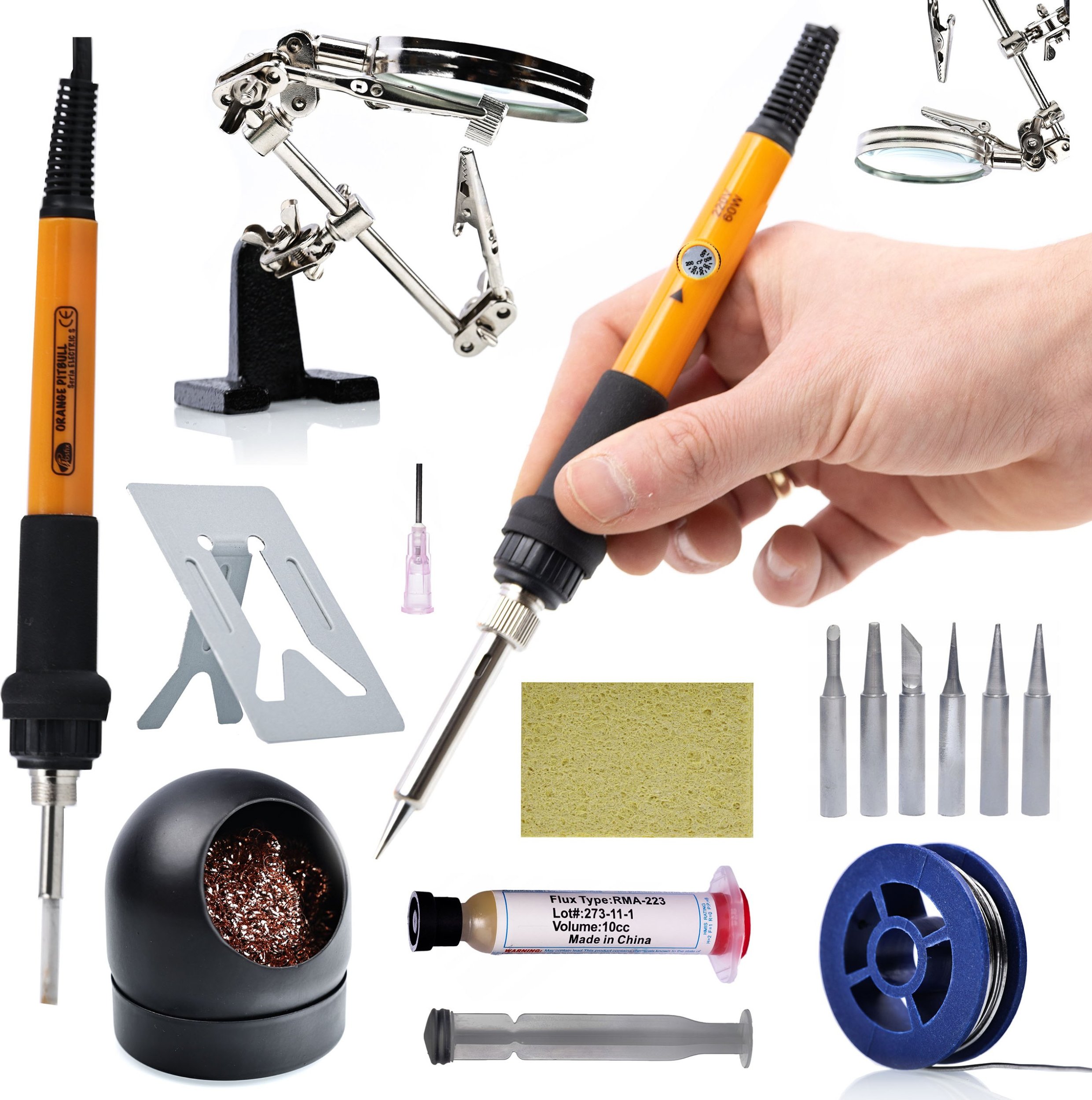 Rosfix ZESTAW LUTOWNICA REGULACJA ROTY PODSTAWKA CYNA CZYŚCIK TRZECIA RĘKA TOPNIK