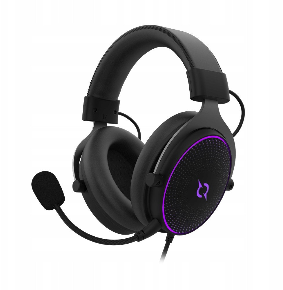 AQIRYS Słuchawki przewodowe CARINA ARGB black