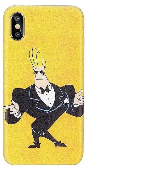 Cartoon Network Johnny Bravo Silicone Case for Apple iPhone X / XS Smoking