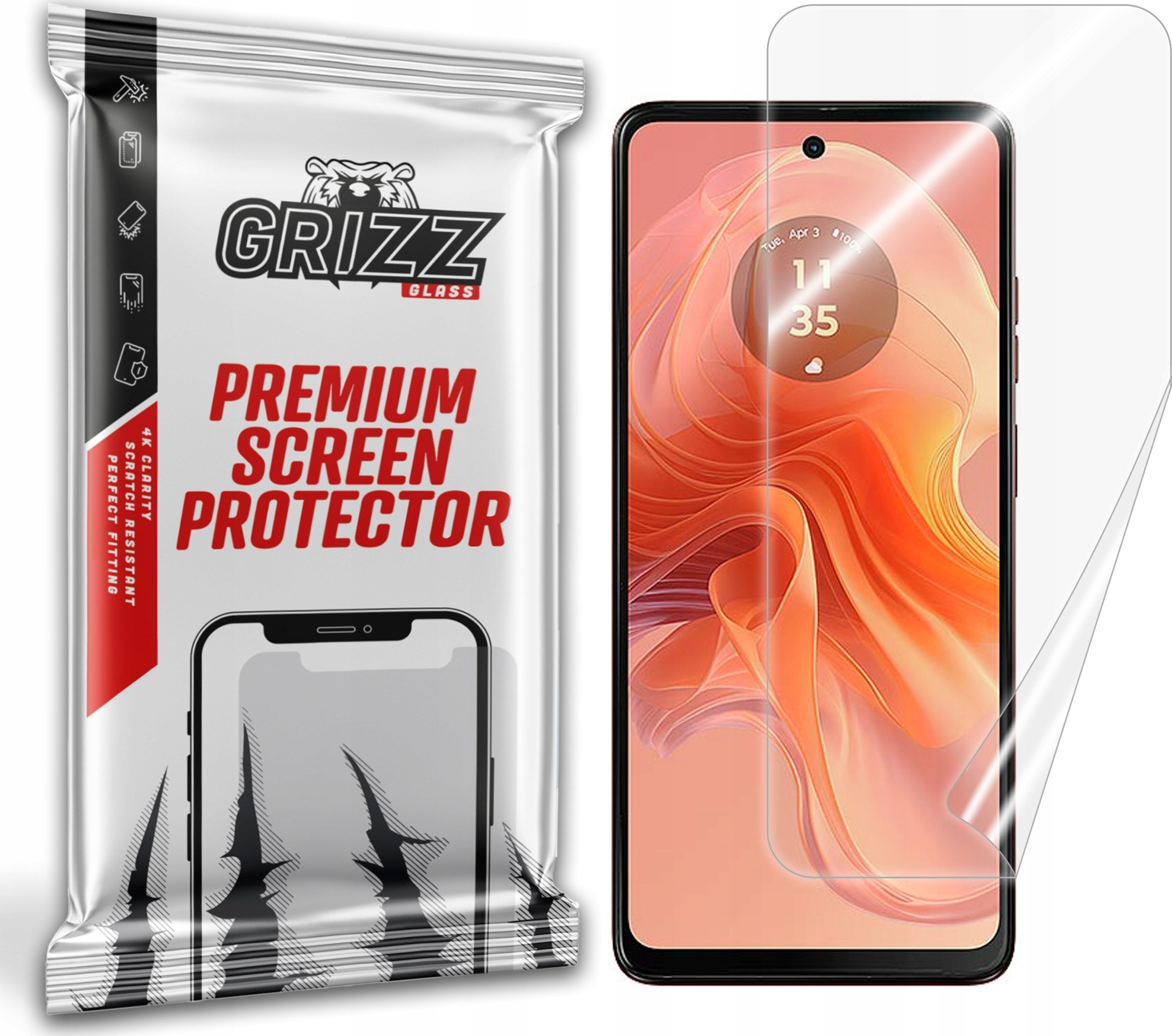 GrizzGlass Folia ceramiczna GrizzGlass CeramicFilm do Motorola Moto G04