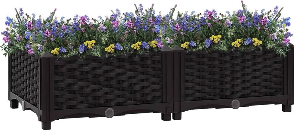 vidaXL Donica do podniesionej rabaty, 80x40x23 cm, polipropylen