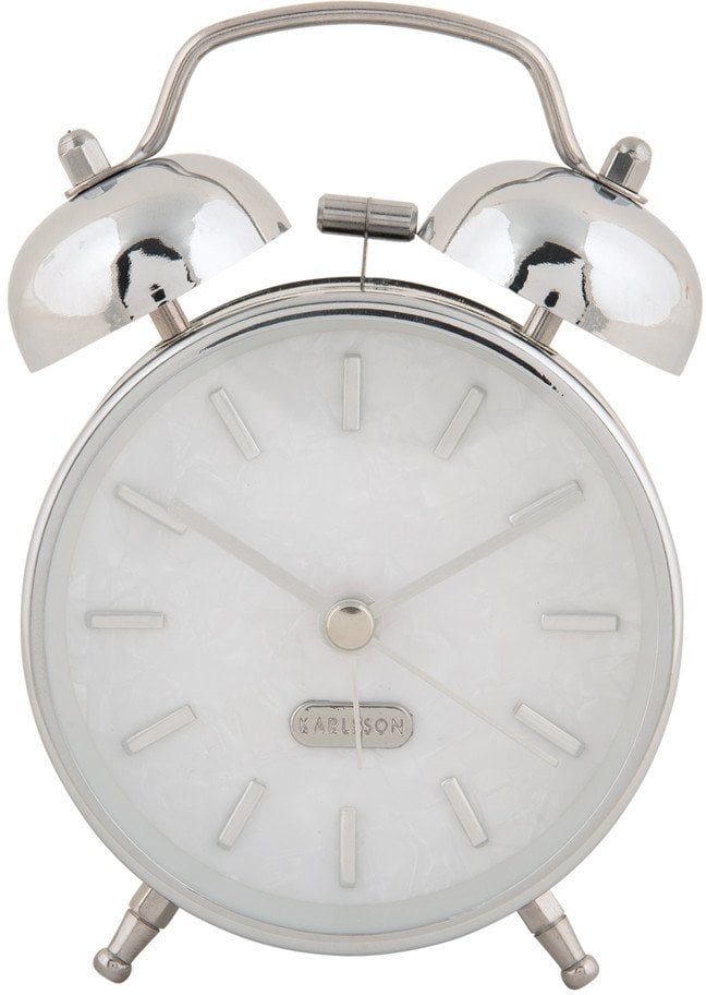 Budzik retro PEARL GLOW, Ø 8 cm