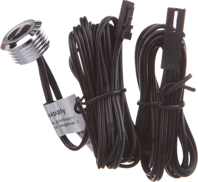 GTV Włącznik dotykowy ściemnialny 12V DC max.20W przewód 1500mm chrom AE-WBEZD-NB - AE-WBEZD-NB