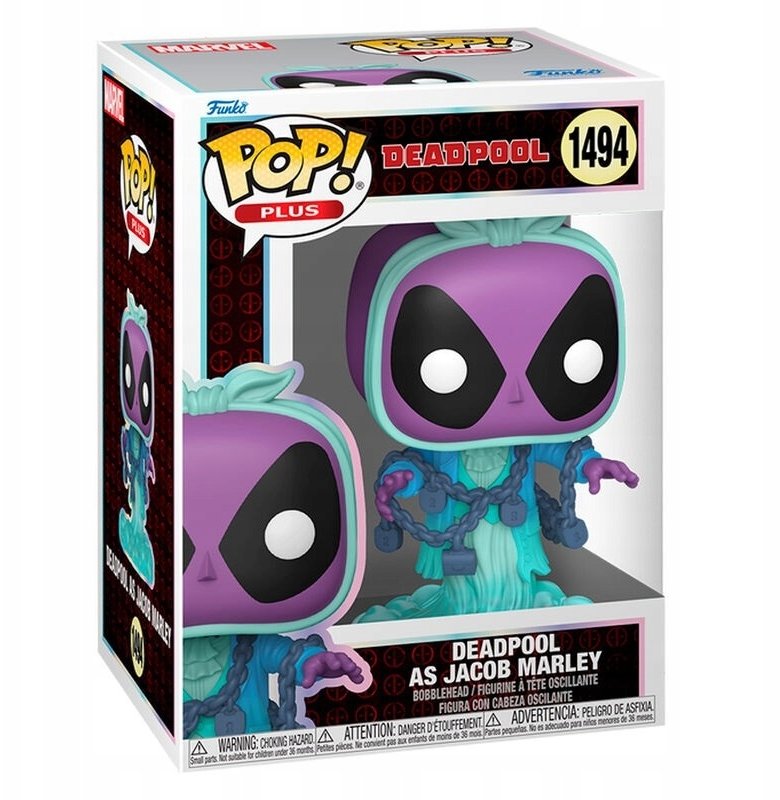 Figurka Funko Pop FUNKO POP! Figurka winylowa: Marvel - Deadpool as Jacob Marley 9 cm