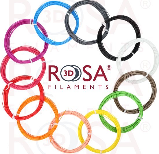 ROSA3D Filament ROSA3D PEN PACK PLA 12 basic colours x 10m