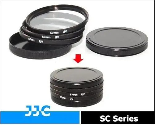 Osłona na obiektyw JJC Aluminiowa osłona JJC SC-58II na filtry 58 mm
