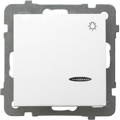 Ospel Przycisk światło AS z podświetleniem biały (ŁP-5GS/m/00)