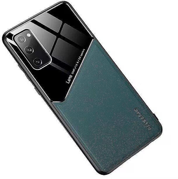 Mocco Lens Leather Back Case for Apple iPhone 12 / 12 Pro Green