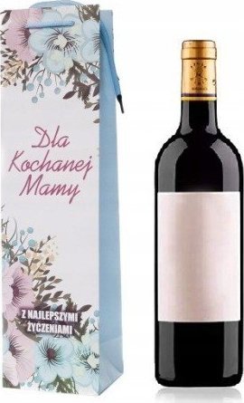 BTS Torebka prezentowa na wino na Dzień Mamy z napisem