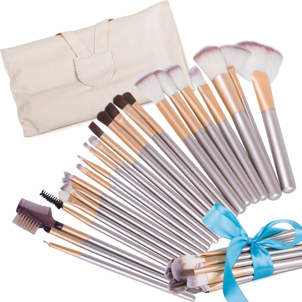 Verk ZESTAW 24 PROFESJONALNYCH PĘDZLI DO MAKIJAŻU ETUI