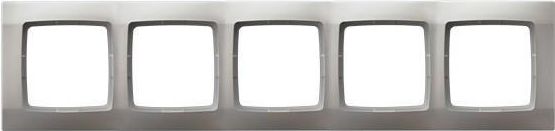 Ospel KARO Ramka pięciokrotna srebrny perłowy (R-5S/43)
