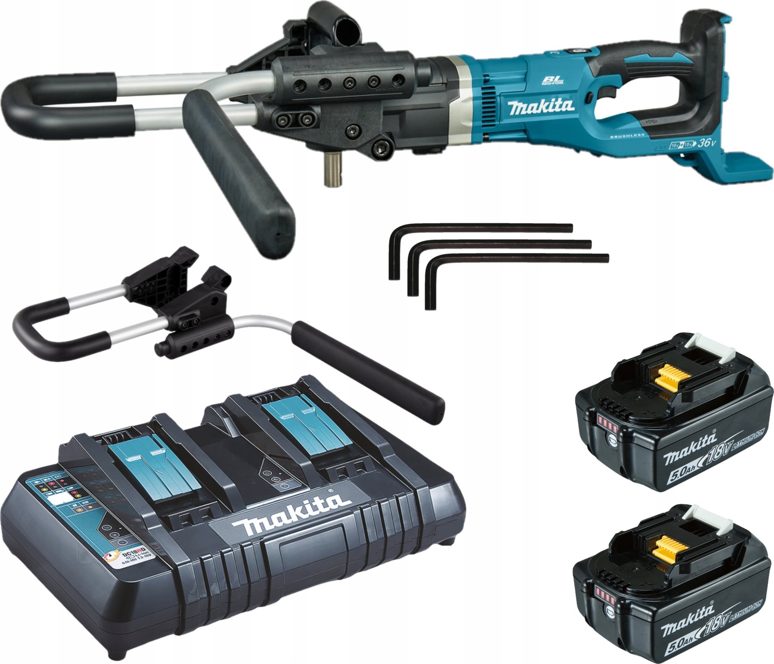 Wiertarka Makita MAKITA WIERTNICA GLEBOWA 2x18V DDG461PT2 2x5,0Ah