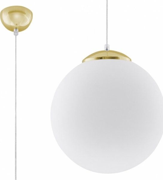Lampa wisząca Sollux Lampa wisząca UGO 30 ZŁOTA