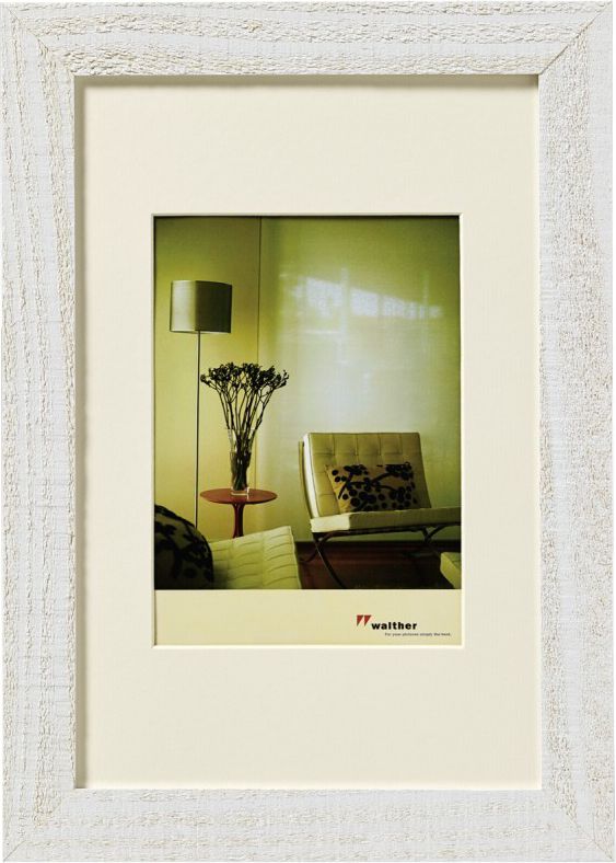 Ramka Walther Home, 15x20, drewniana, biala (HO520V)
