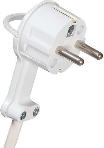 Timex Wtyczka kątowa ULTRA PŁASKA 16A 2P+Z 250V z uchwytem biała (WT-16UP)