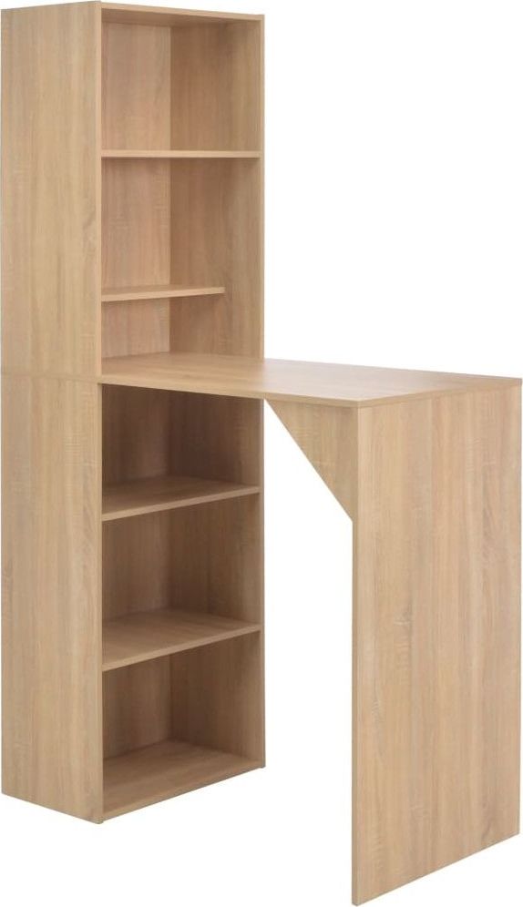 Elior Stolik barowy z szafką Laren dębowy